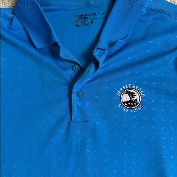 Men’s Pebble Beach Nike Golf Polo Shirt - Picture 1 of 2